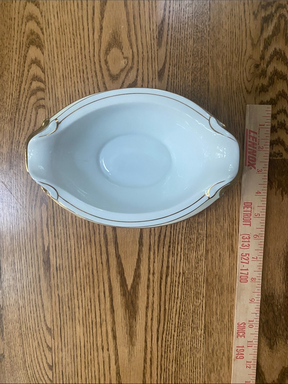 Vintage hand painted Transor Ware Japan gravy boat with attached underplot - Picture 13 of 14